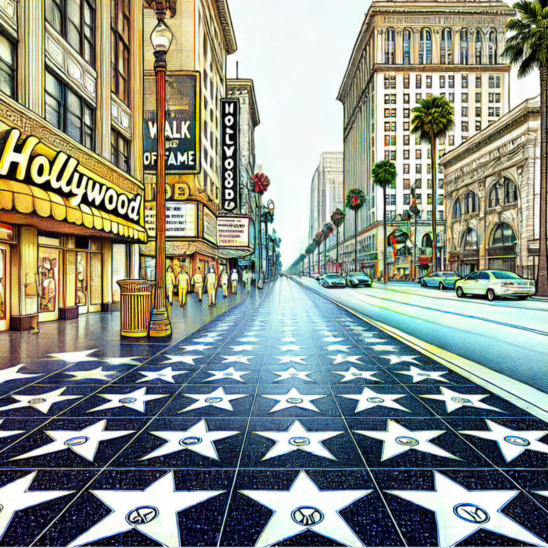 8. The Hollywood Walk of Fame (Various Movies)