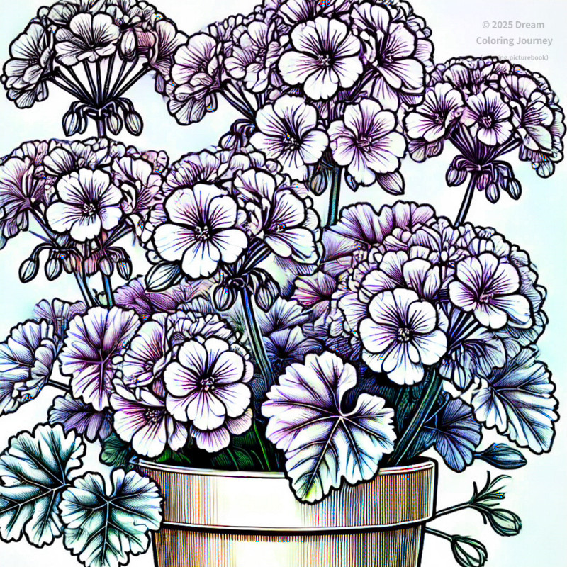 23. Potted Geranium