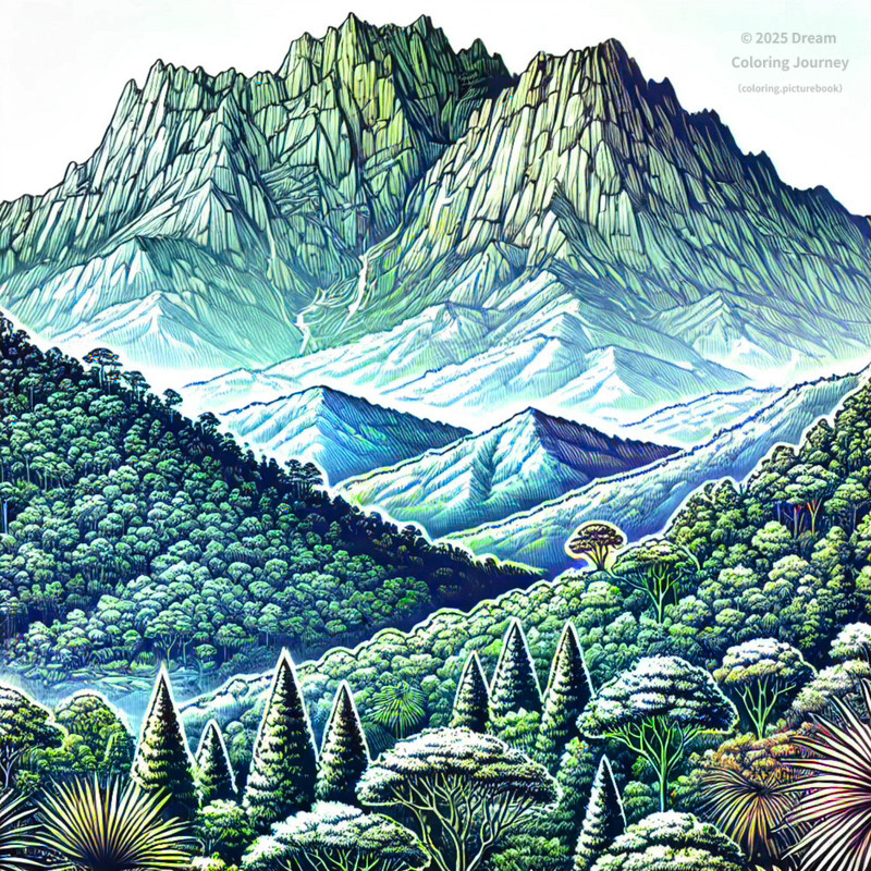 4. Mount Kinabalu, Borneo