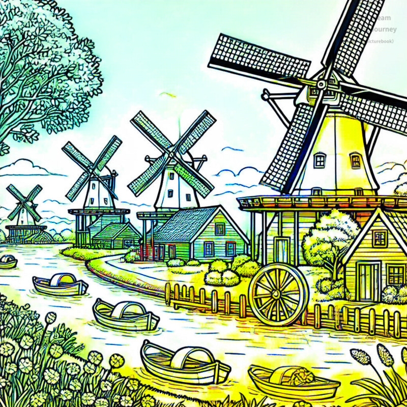 5. Zaanse Schans Windmills