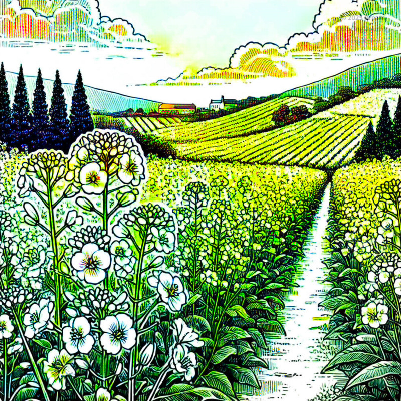 5. Spring Canola Flower Field
