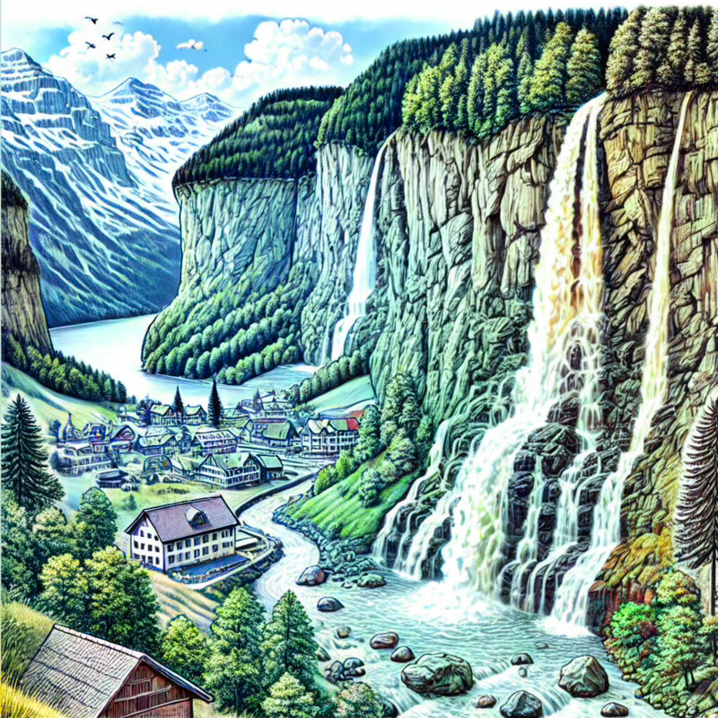 6. Lauterbrunnen Waterfalls