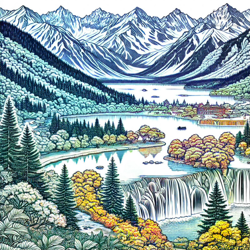 6. Jiuzhaigou Valley
