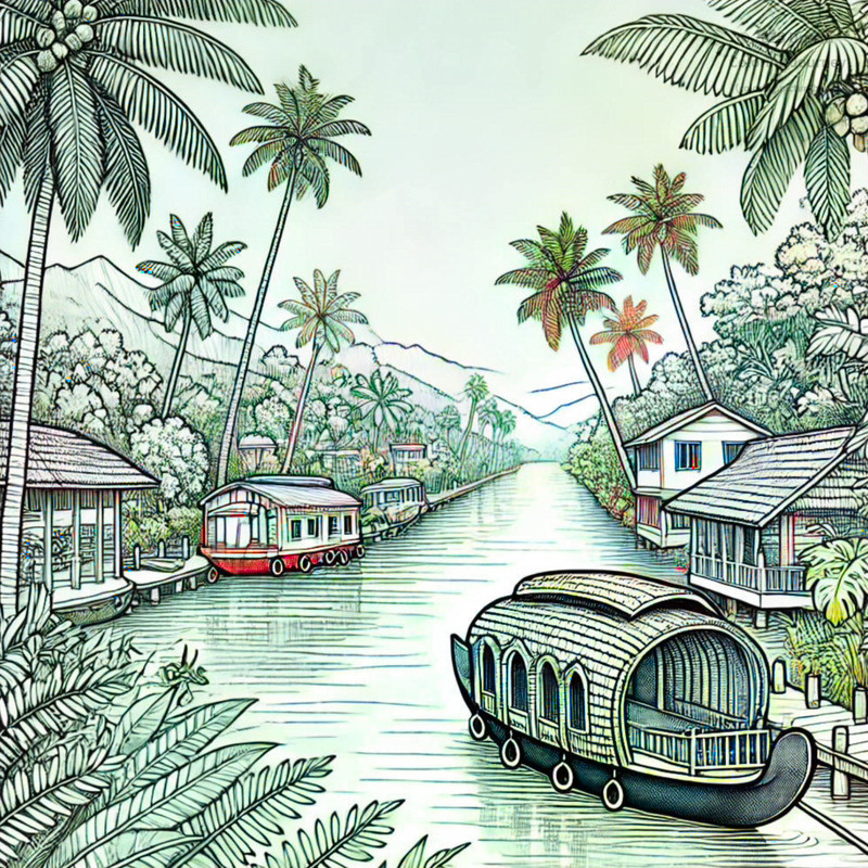 7. Backwaters of Kerala