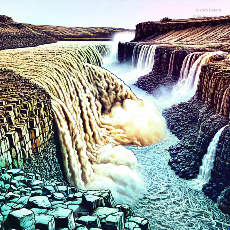 8. Dettifoss Waterfall