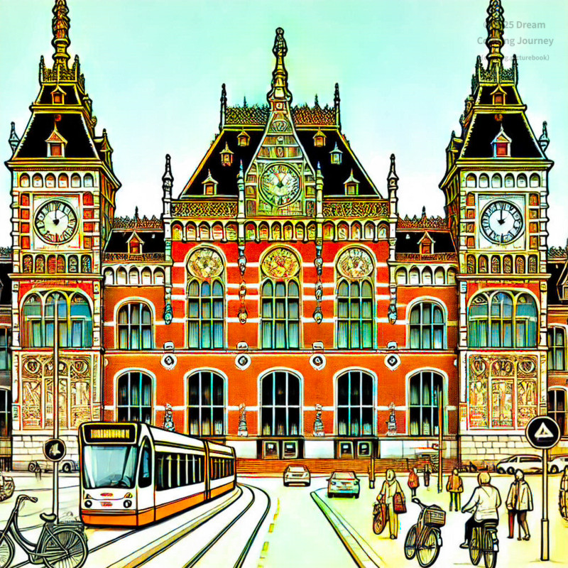 9. Amsterdam Central Station