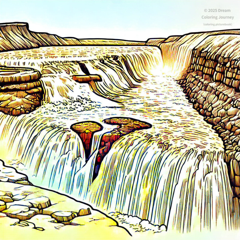 9. Gullfoss Falls (Iceland)