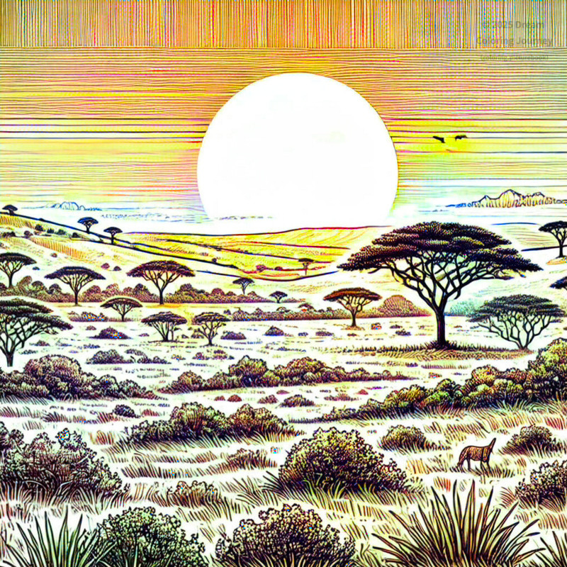 11. Safari at Sunset