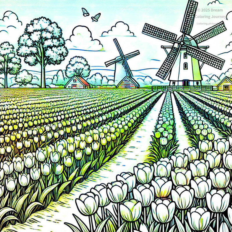 1. Keukenhof Tulip Fields