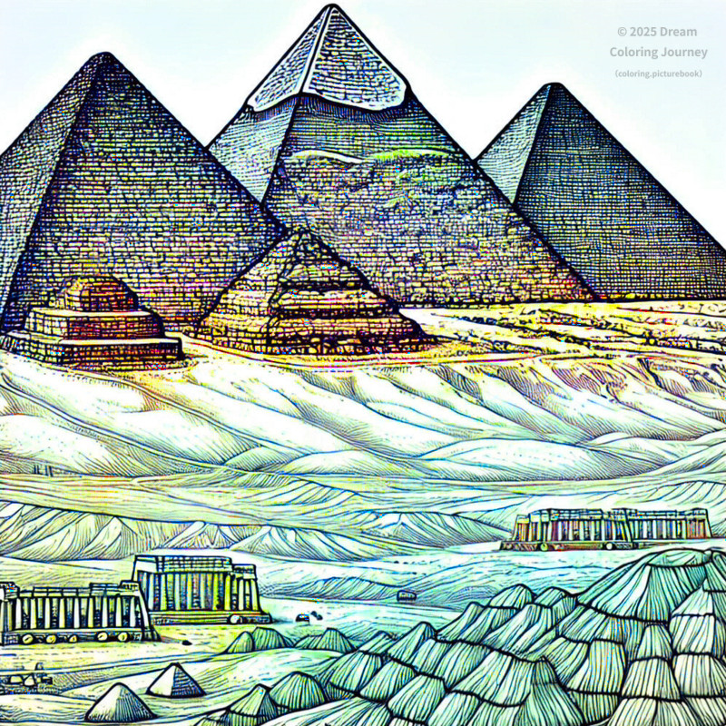 1. Pyramids of Giza