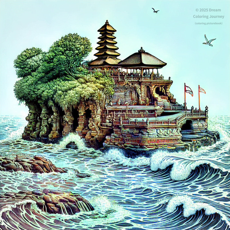 1. Tanah Lot Temple in Bali