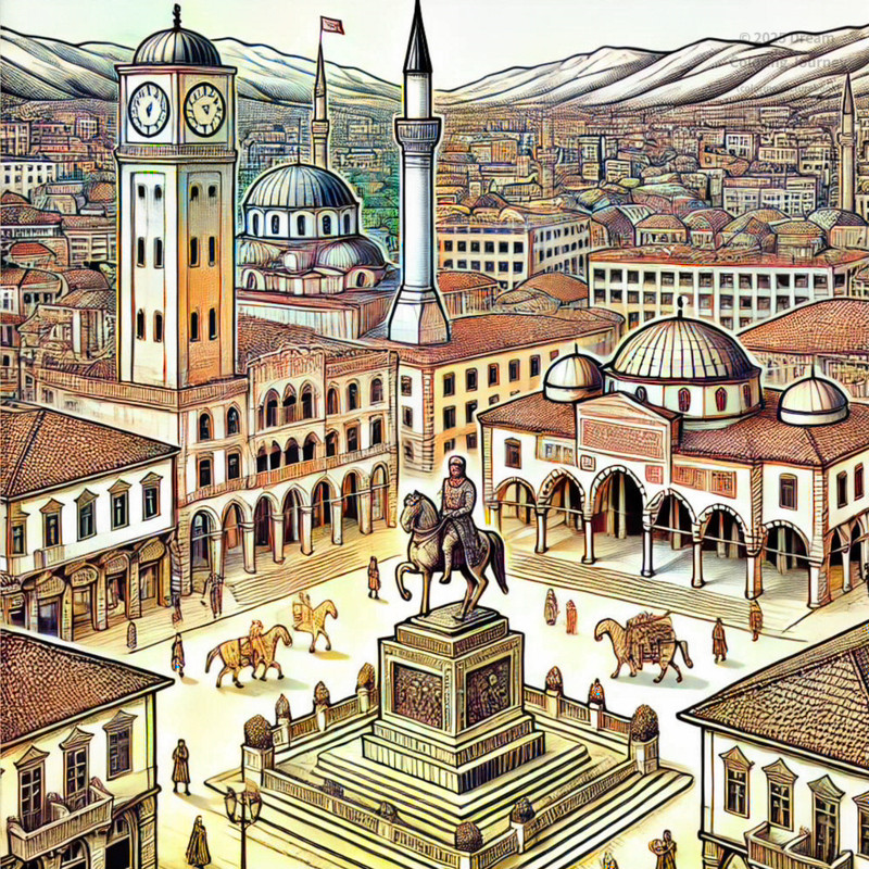 1. Skanderbeg Square in Tirana