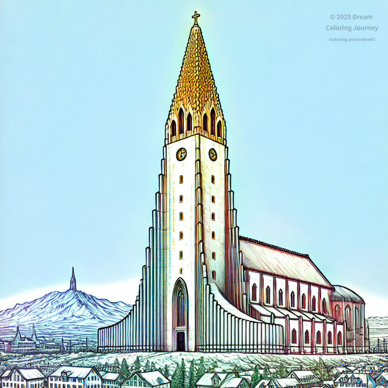 1. Hallgrimskirkja in Reykjavik