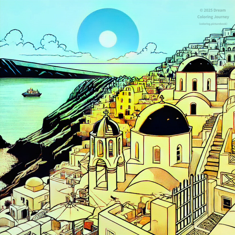 1. Santorini Sunset