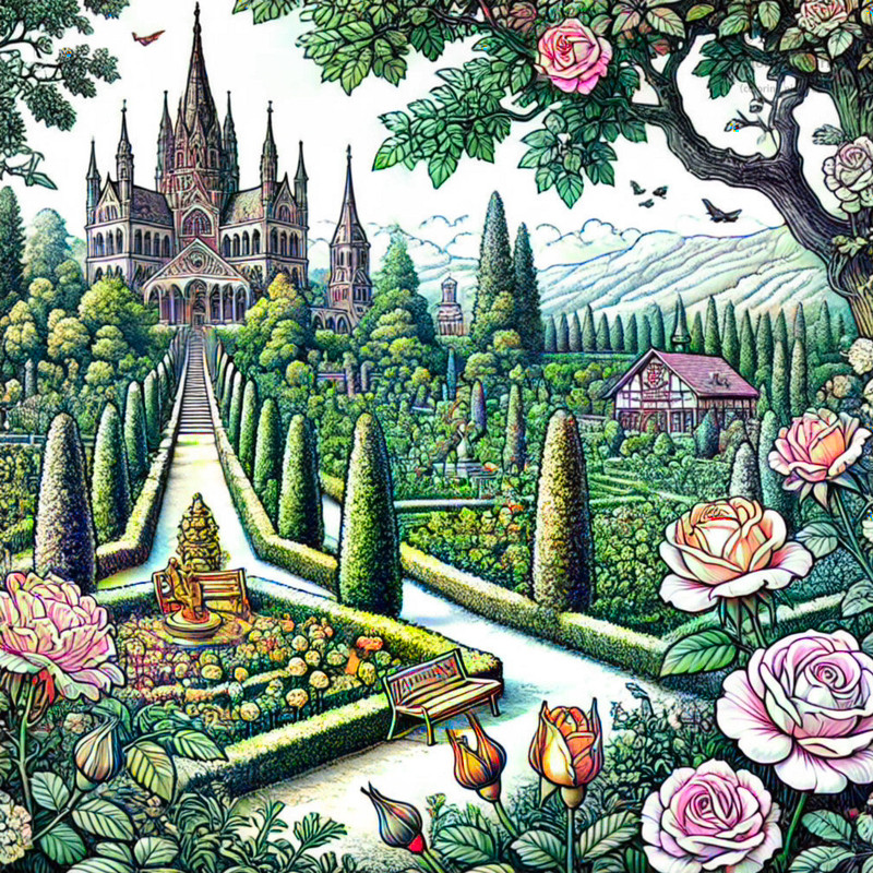 15. Rosengarten in Redding