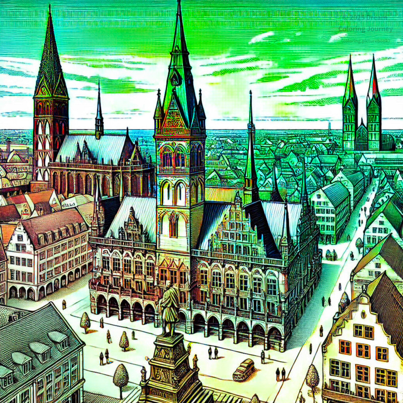 16. Bremen Town Hall and Roland Statue