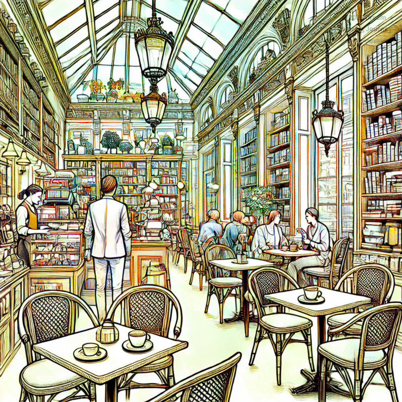 16. Paris Bookstore Cafés