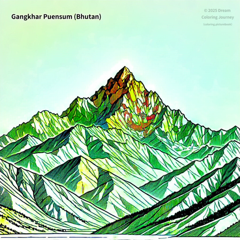16. Gangkhar Puensum (Bhutan)
