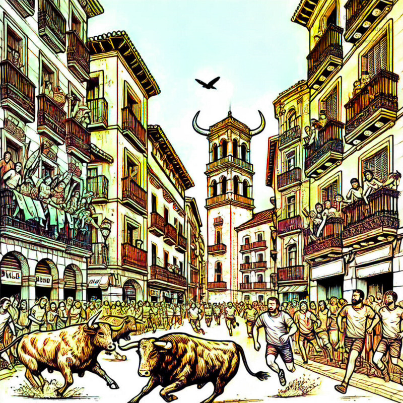 17. Pamplona's Running of the Bulls
