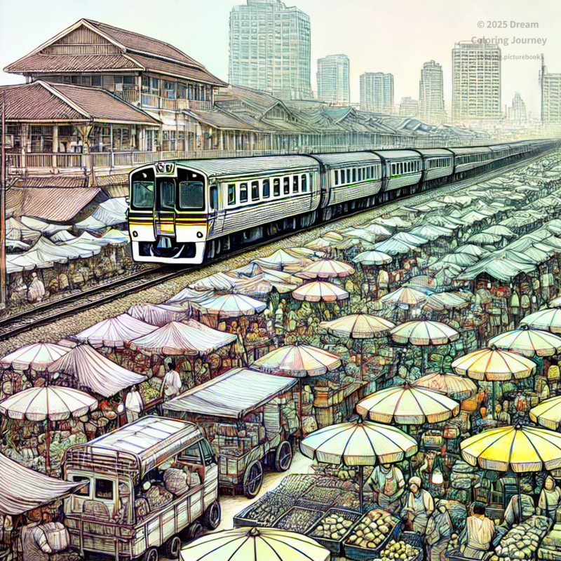 18. Maeklong Railway Market