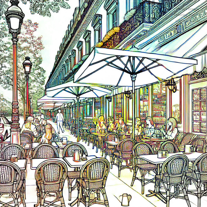 23. Cafés on Champs-Élysées