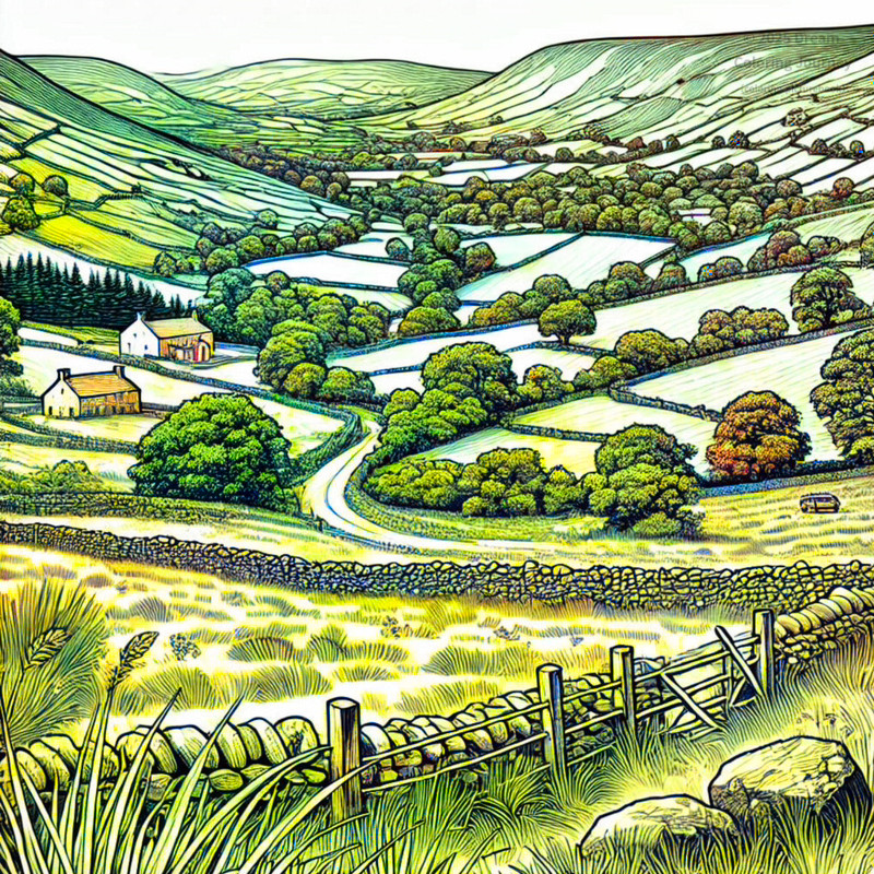 24. Landscapes of Lisdoonvarna in County Clare