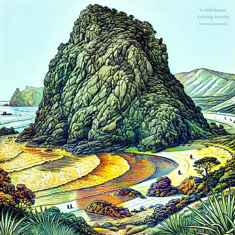 24. Lion Rock at Piha Beach