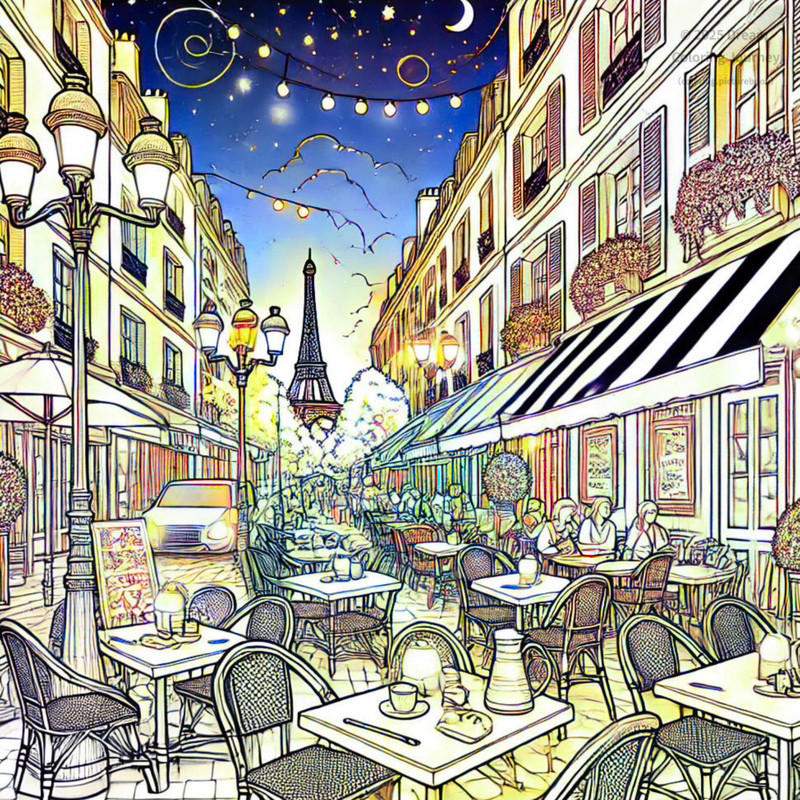 24. Paris Night Views and Cafés