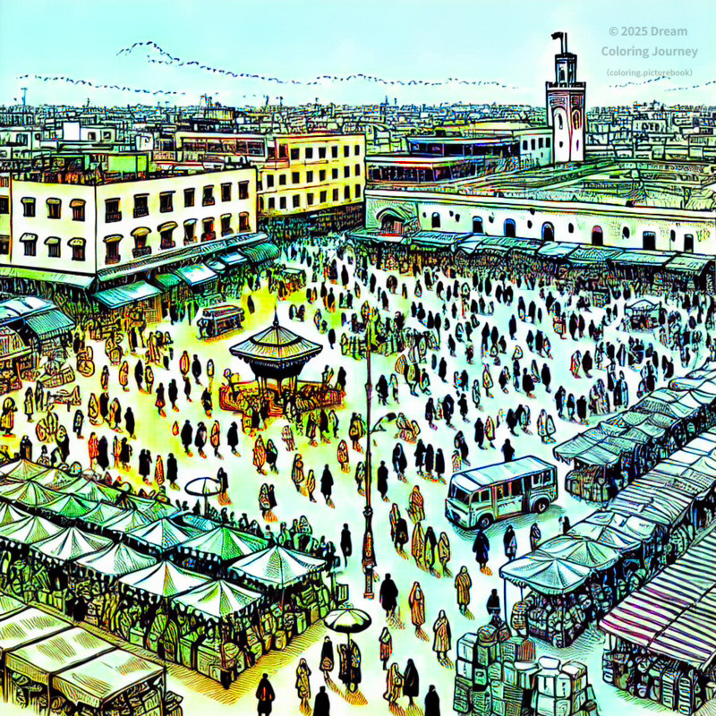 2. Djemaa el-Fna Square in Marrakech