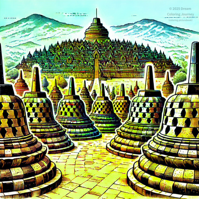 2. Borobudur Temple in Yogyakarta