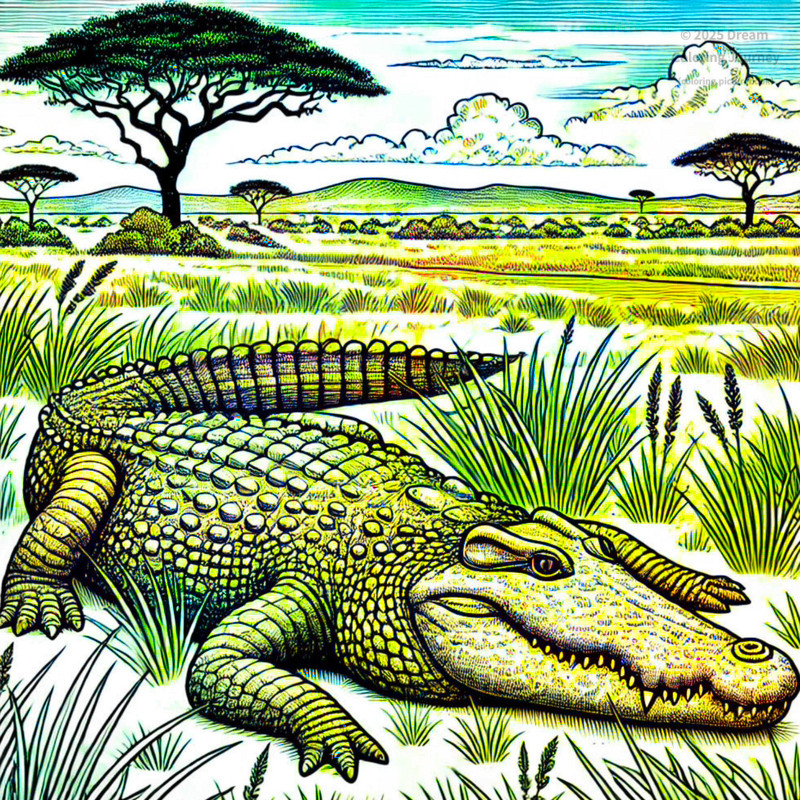 2. Crocodile by the Water