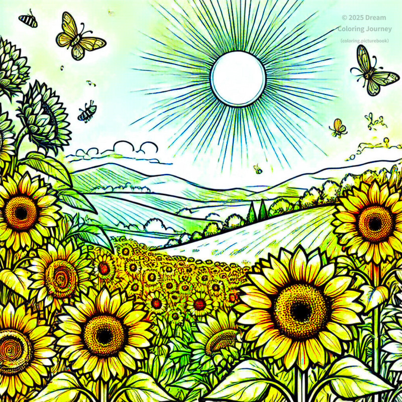 2. Summer Sunflower Field