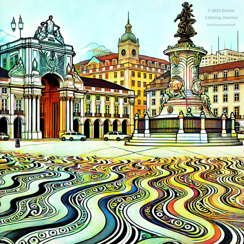 3. Rossio Square, Lisbon