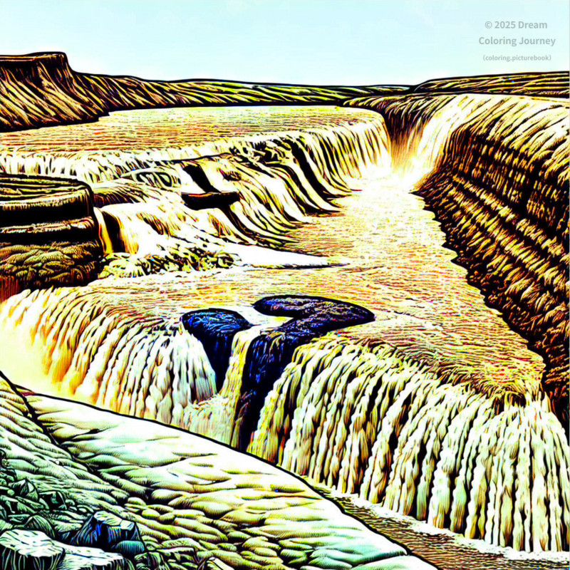 3. Gullfoss Waterfall