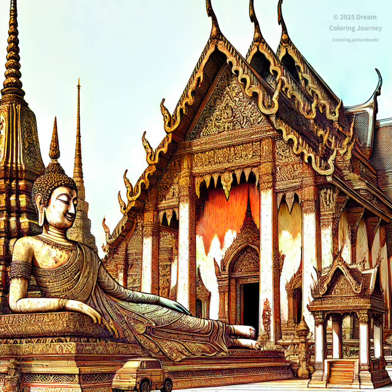 3. Wat Pho (Temple of the Reclining Buddha)