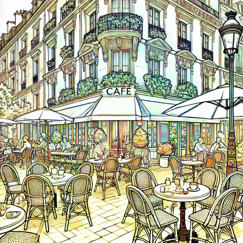 3. Cafés on Boulevard Saint-Germain