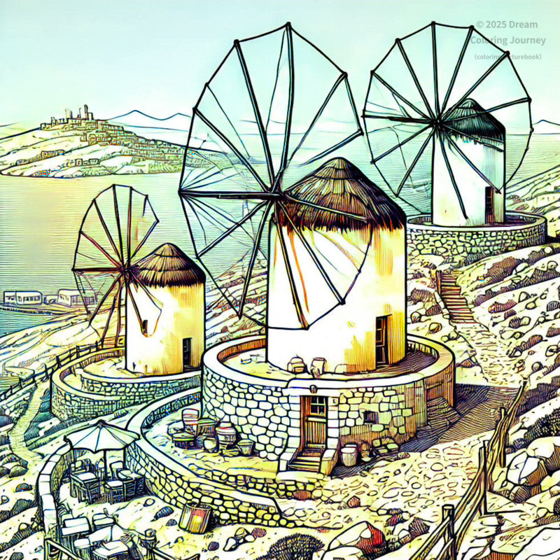 3. Mykonos Windmills