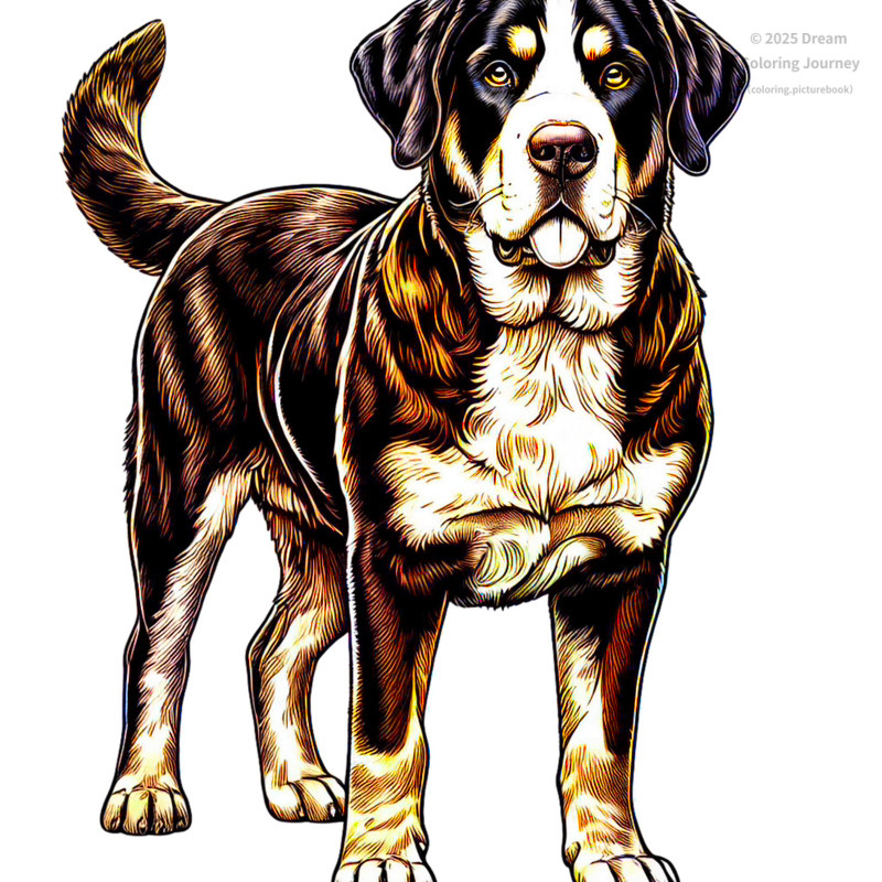 43. Greater Swiss Mountain Dog  