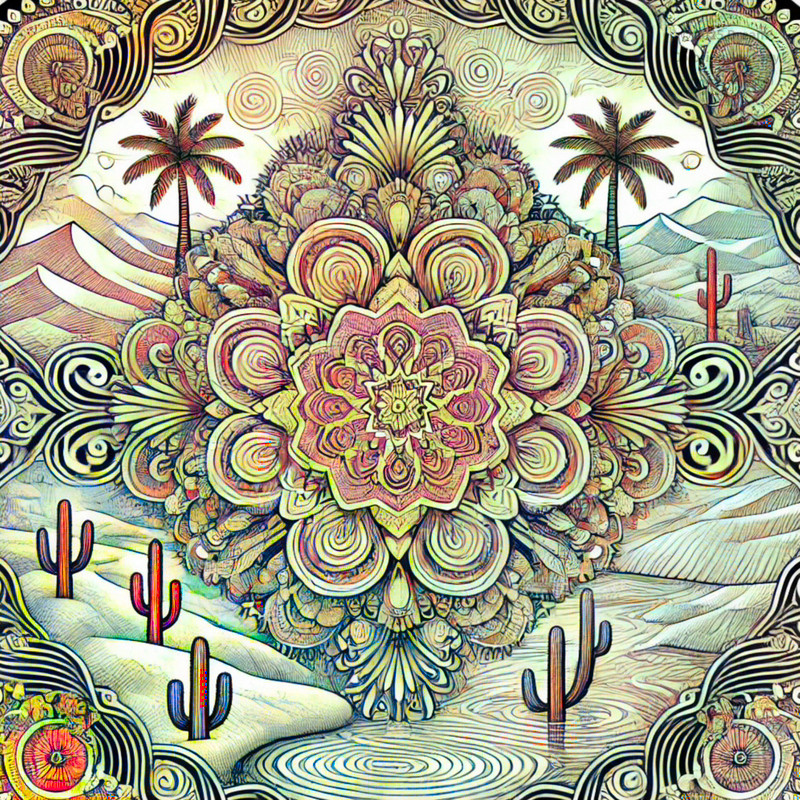 5. Desert and Oasis Kaleidoscope