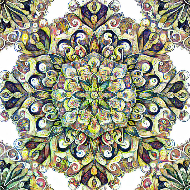 5. Watercolor Style Kaleidoscope