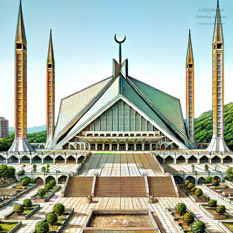 5. Faisal Mosque in Islamabad
