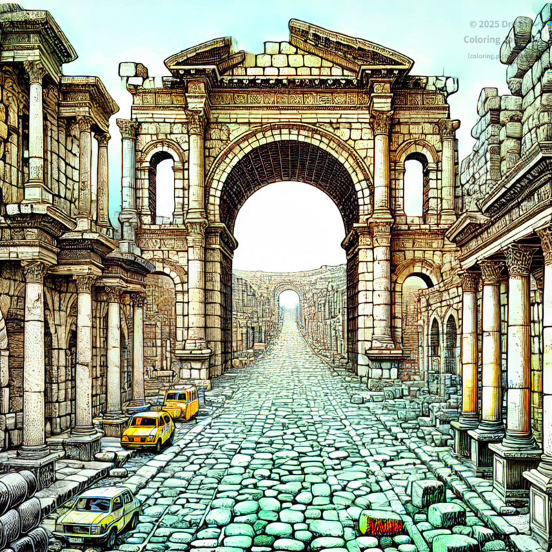 6. Timgad Ruins (Ancient Roman City)