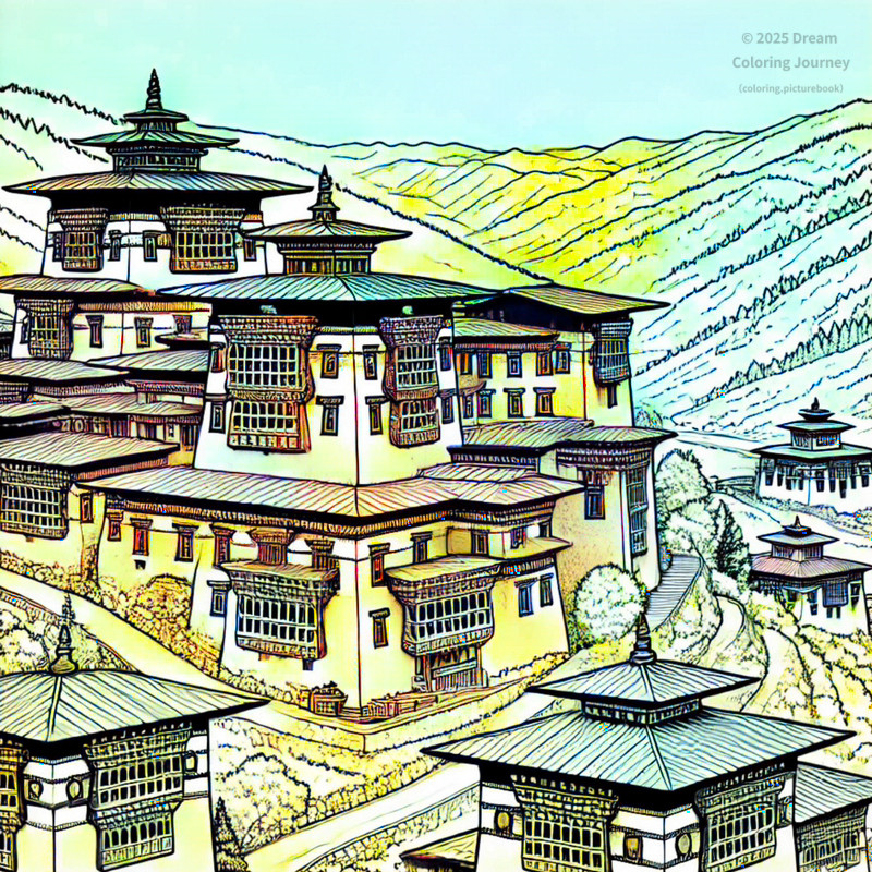 7. Gangtey Monastery (Phobjikha Valley)