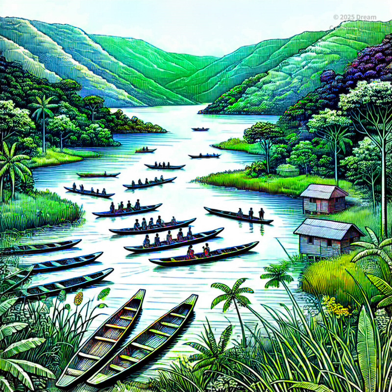 7. Lake Volta (Canoe & Scenic View)
