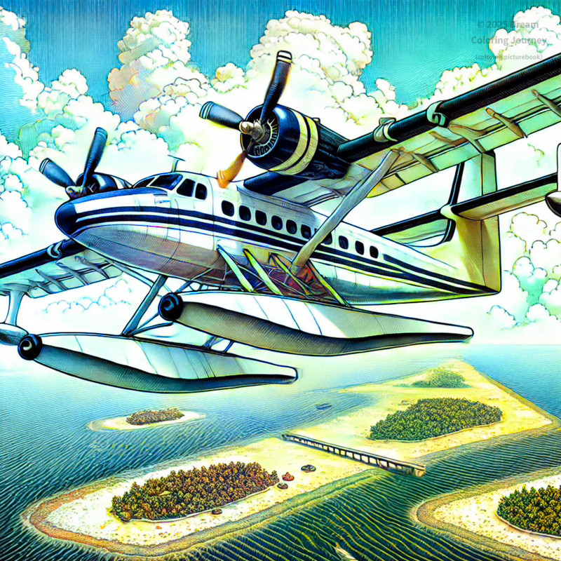 9. Seaplane Over Maldives