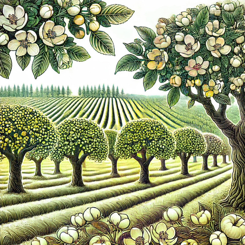 10. Apple Blossom Orchard