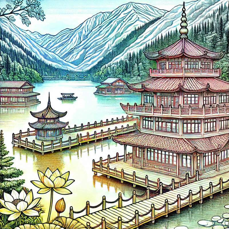 10. Lotus Lake (Shangrila Resort)