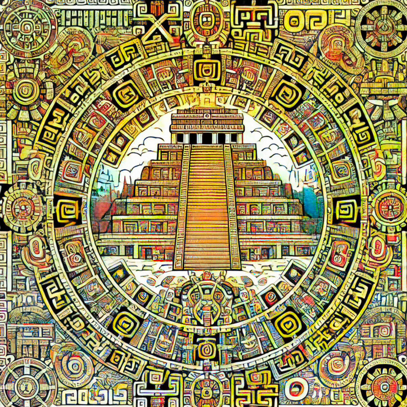13. Mayan Civilization Mandala