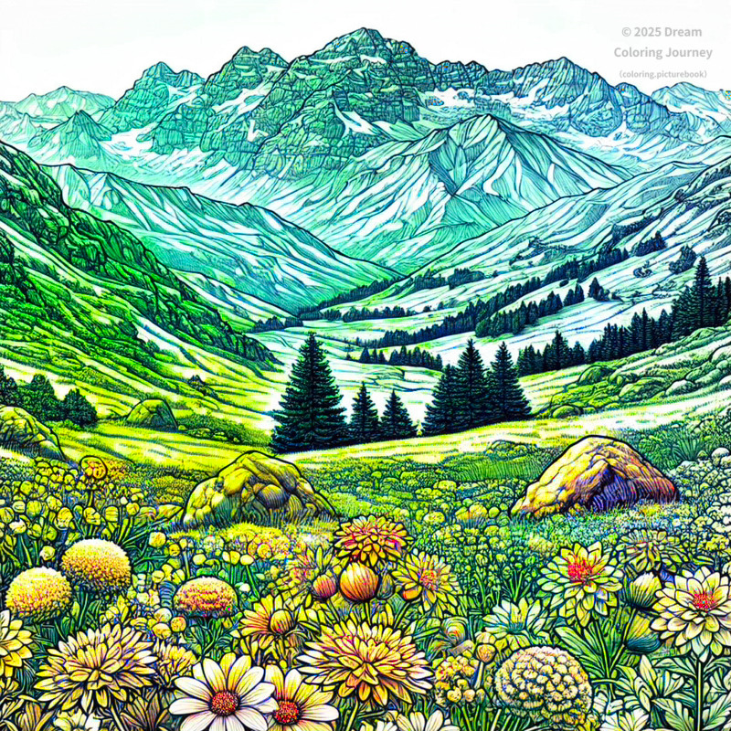 14. Alpine Flower Garden