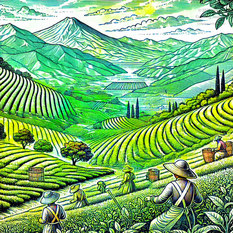 15. Lankaran Tea Fields and Countryside